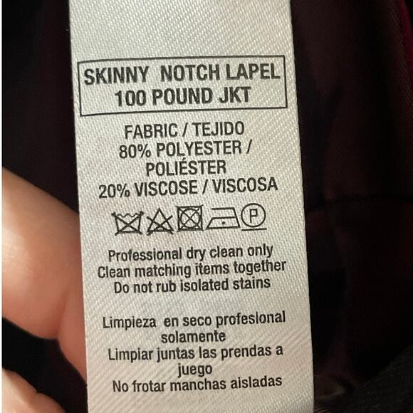 Topman Jacket Men’s 40R Black Single-Breasted Slim Fit Suits - Picture 4 of 4